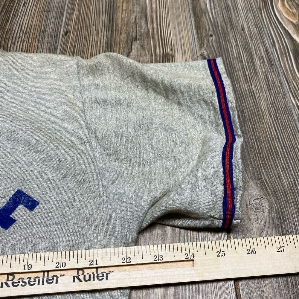 Vintage 1980’s Baseball Jersey Men’s Large Jacksonville Post 279 Gray Distressed - Picture 10 of 10